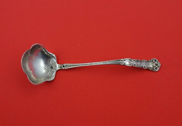 Pansy By International Sterling Silver Mayonnaise Ladle  5 1/8"