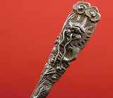 Chinese Sterling Silver Salad Fork HH AS with Dragon Design 5 5/8" Flatware