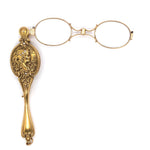 14k Yellow Gold Art Nouveau Krementz and Co Opera Glasses Lorgnette (#J5911)