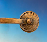 Victorian Brass Skirt Lifter with Large Butterfly on Both Sides 5 1/2" (#J1341)