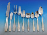 Hampton by Alvin Sterling Silver Flatware Set for 12 Service Dinner 116 pieces