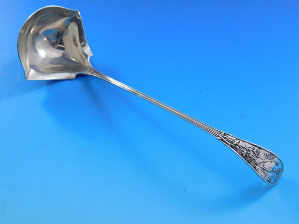 Japanese by Tiffany and Co Sterling Silver Sauce Ladle Double Spout 7 1/4"