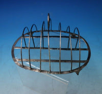English Georgian Sterling Silver Toast Rack with Applied Feet 4.5 ozt. (#5631)