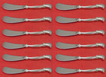 Waltz of Spring by Wallace Sterling Silver Butter Spreader HH Paddle Set 12 pcs