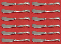 Waltz of Spring by Wallace Sterling Silver Butter Spreader HH Paddle Set 12 pcs