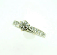 14k White Gold Genuine Natural Diamond Engagement Wedding Ring Set 1ct (#J2663)