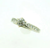 14k White Gold Genuine Natural Diamond Engagement Wedding Ring Set 1ct (#J2663)