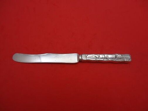 Lap Over Edge Acid Etched by Tiffany Sterling Silver Breakfast Knife Wavy Plum