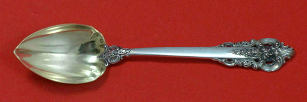 Grande Baroque by Wallace Sterling Silver Grapefruit Spoon Fluted Custom 5 3/4"