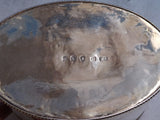 Thomas Chawner English Georgian Sterling Silver Tea Caddy Oval with Key (#8629)
