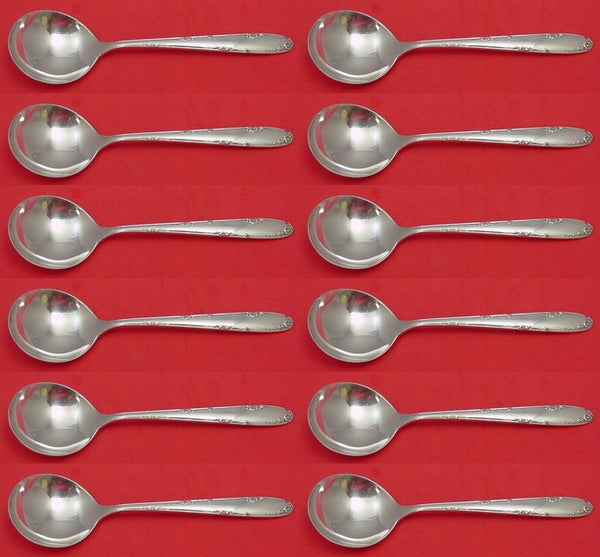 Madeira by Towle Sterling Silver Cream Soup Spoon Set 12 pieces 6 1/4"