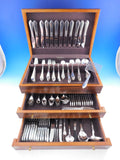 Continental Georg Jensen Sterling Silver Flatware Set 24 Service 524 pcs Dinner