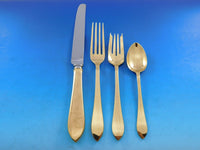 Faneuil Gold by Tifffany Sterling Silver Flatware Set Service Vermeil 133 pc Din