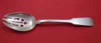 Colonial Fiddle by Tuttle Sterling Silver Serving Spoon Pierced Original 9"