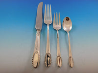 Trousseau by International Sterling Silver Flatware Service Set Dinner 77 Pieces