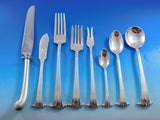 Georgian Scroll by Porter Blanchard Sterling Silver Flatware Set Service 71 pcs