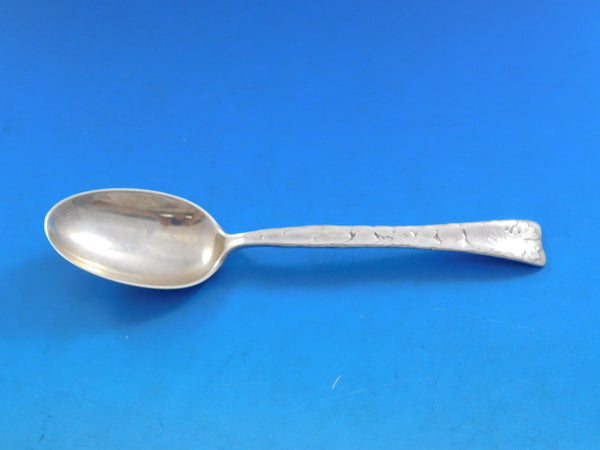 Lap Over Acid Etched by Tiffany Sterling Silver Teaspoon with Arbutus Flower 6"