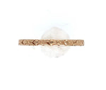 10k Yellow Gold Baby Infant Band Ring with Floral Design Size 0 Jewelry (#J6189)