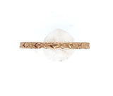 10k Yellow Gold Baby Infant Band Ring with Floral Design Size 0 Jewelry (#J6189)