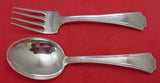 Fairfax by Durgin-Gorham Sterling Silver Baby Set 2pc Original 4 1/2" Infant