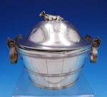 Gorham Sterling Silver Butter Dish Wash Tub Style w/ 3-D Cow Bug Handles (#7595)