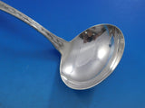 Lap Over Acid Etched by Tiffany Sterling Silver Oyster Ladle w/ Oysters Seaweed