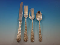 Bridal Bouquet by Alvin Sterling Silver Flatware Set for 8 Service 50 pieces