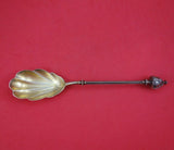 Gothic Dome by George Sharp Sterling Silver Berry Spoon GW Bright-Cut 9 1/4"