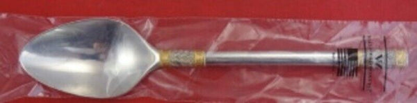 Aegean Weave Gold by Wallace Sterling Silver Serving Spoon 8 7/8" Heirloom New