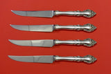 Malvern by Lunt Sterling Silver Steak Knife Set 4pc HHWS  Custom Made 8 1/2"