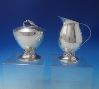 Blossom by Durham Sterling Silver Tea Set 4pc Coffee Tea Sugar Creamer (#5221)