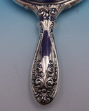 Alvin Sterling Silver Mirror and Comb Set 2pc with Mixed Metal #2500 (#0999)