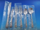 Bridal Bouquet by Alvin Sterling Silver Flatware Set for 8 Service 54 pieces New
