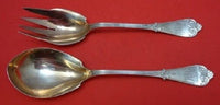 Beekman by Tiffany and Co Sterling Silver Salad Serving Set Rose Gold 2pc 9"