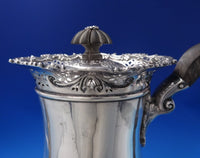 Robert Hendery Canadian Sterling Silver Tea Set 4pc Chased with Ebony  (#7188)