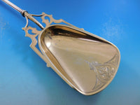 Decorated Ball End by George Sharp Sterling Silver Ice Cream Serving Spoon 11"