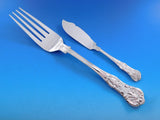 Queens by Wallace Sterling Silver Dinner Size Flatware Set 12 Service 66 pieces