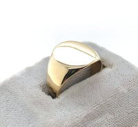 10k Yellow Gold Signet Ring Blank (Not Engraved) Size 6.5 Jewelry (#J6326)