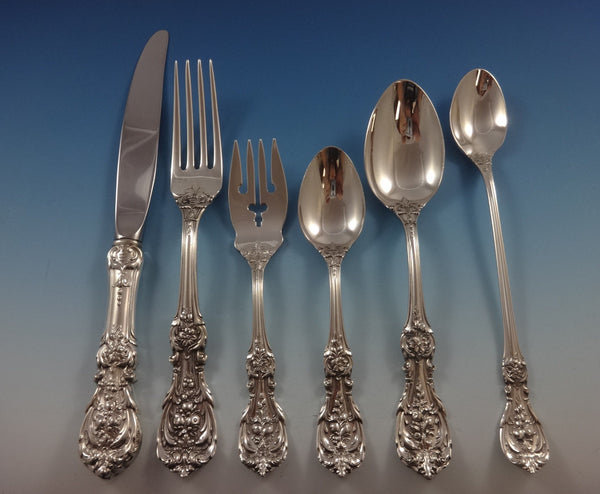 Francis I Reed & Barton Sterling Silver Flatware Set for 12 Service 72 Pc