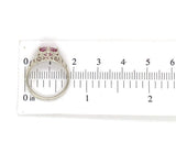 14k White Gold Filigree 1.39 Carat Pink Genuine Natural Spinel Ring (#J7153)