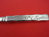 Lap Over Edge Acid Etched by Tiffany & Co Sterling Fruit Fork w/ flowers HHAS 7"