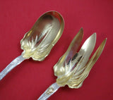 Lap Over Edge by Tiffany and Co Sterling Silver Salad Serving Set 2pc Spider Web