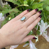 10k Yellow Gold Genuine Natural Mother of Pearl Shell Cameo Ring (#J6301)