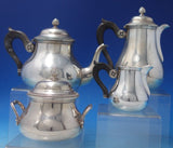 Christofle France Sterling Silver Tea Set 4-piece Beaded (#6314)