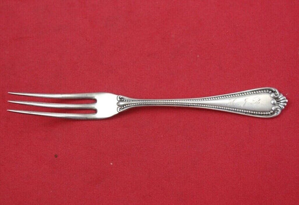 Number 4 Four by Wallace Sterling Silver Strawberry Fork 4 1/4"