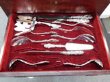 Lily by Whiting Sterling Silver Flatware Set 12 Service 228 pcs in Chest Dinner