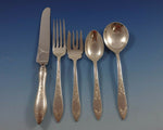 Lady Claire by Stieff Sterling Silver Flatware Set For 8 Service 43 pieces
