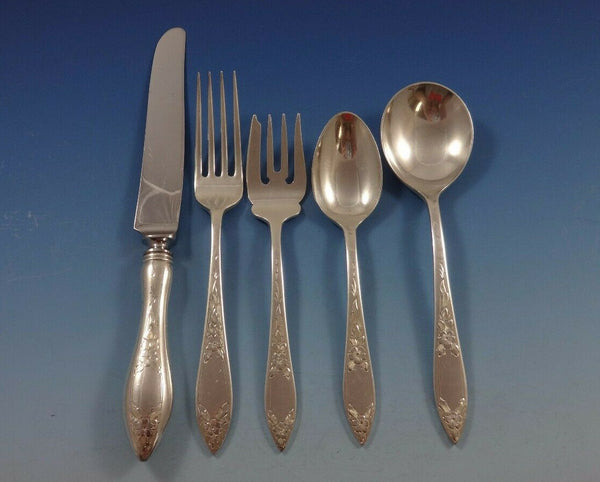 Lady Claire by Stieff Sterling Silver Flatware Set For 8 Service 43 pieces