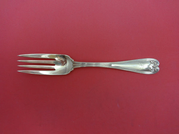 Colonial by Tiffany and Co Sterling Silver Dessert Fork Vermeil Monogram "F"