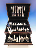Colonial Thread by Blackinton Sterling Silver Flatware Set 8 Service 74 pieces
